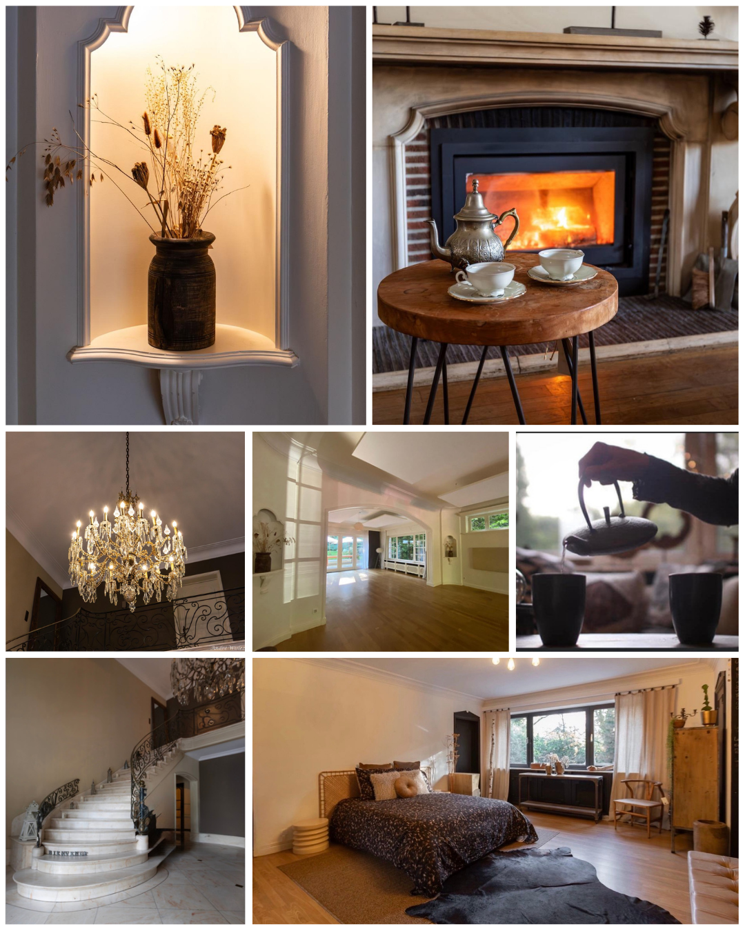 Post Instagram Collage Photos souvenir Vacances moderne et élégant blanc